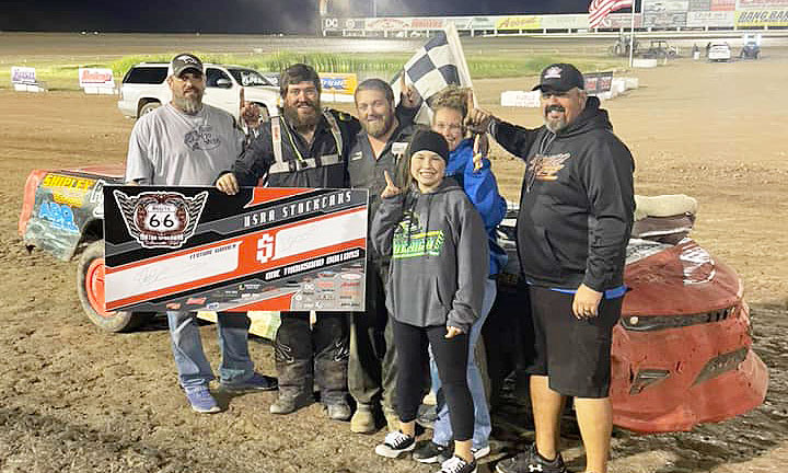   
																Cain captures USRA Stock Car win at Route 66 Motor Speedway 
															 