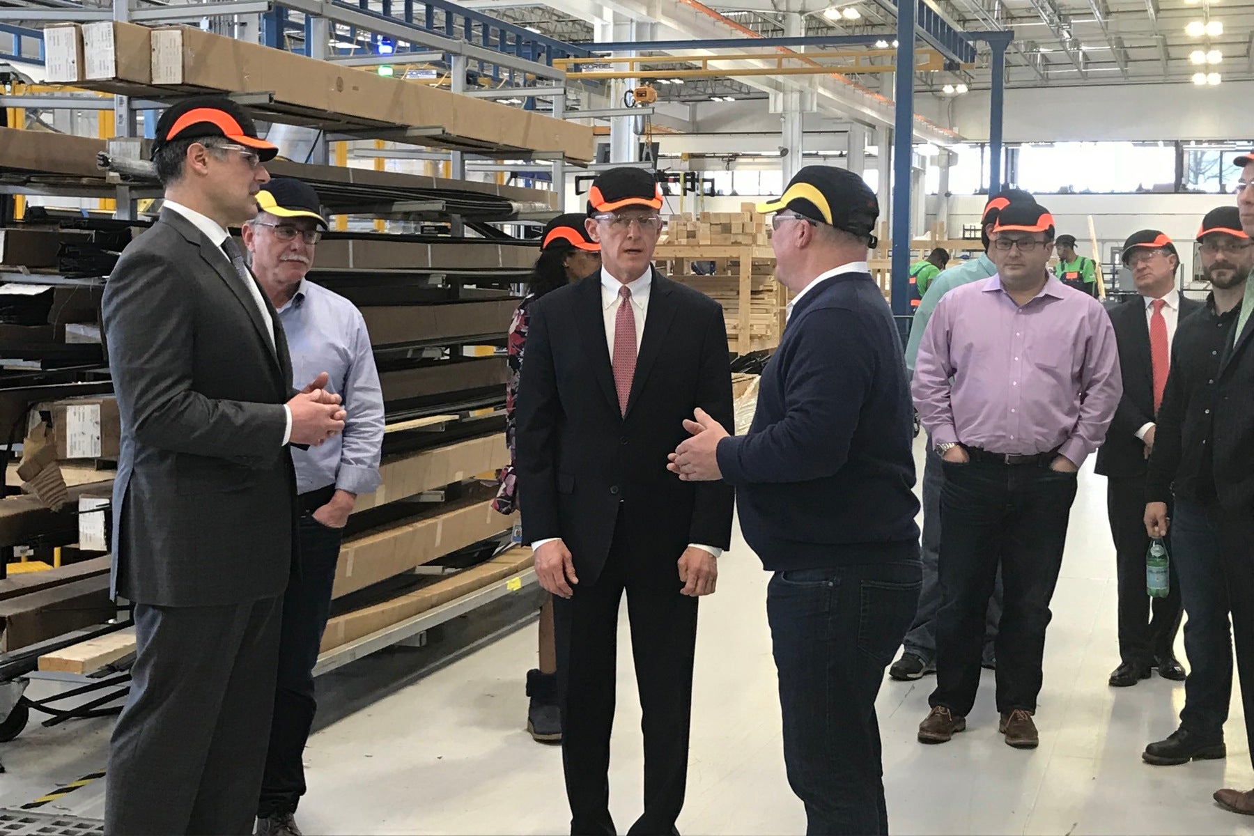  Toomey visits DelCo factory to tout GOP tax overhaul 