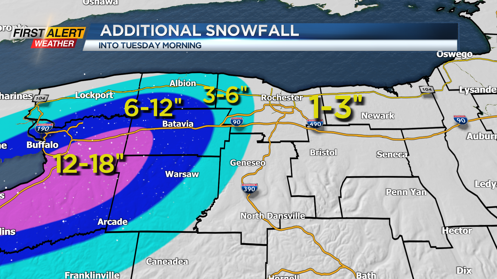  First Alert Weather: Snow on Sunday with bitter cold this week 