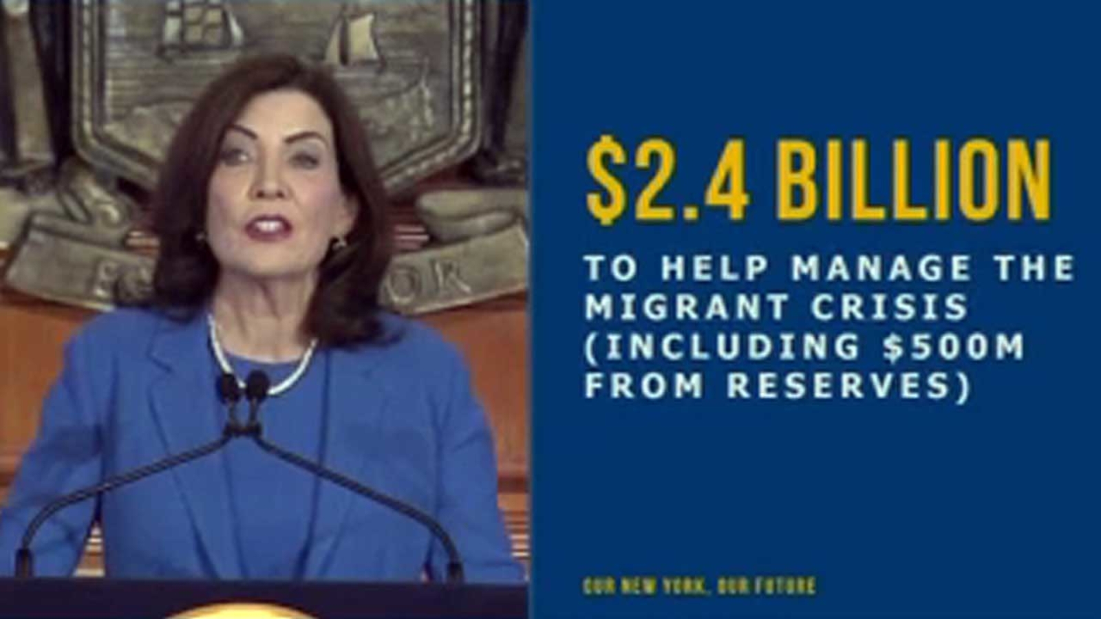  Gov. Hochul unveils $233B budget proposal, with $2.4B for NYC asylum seeker crisis 