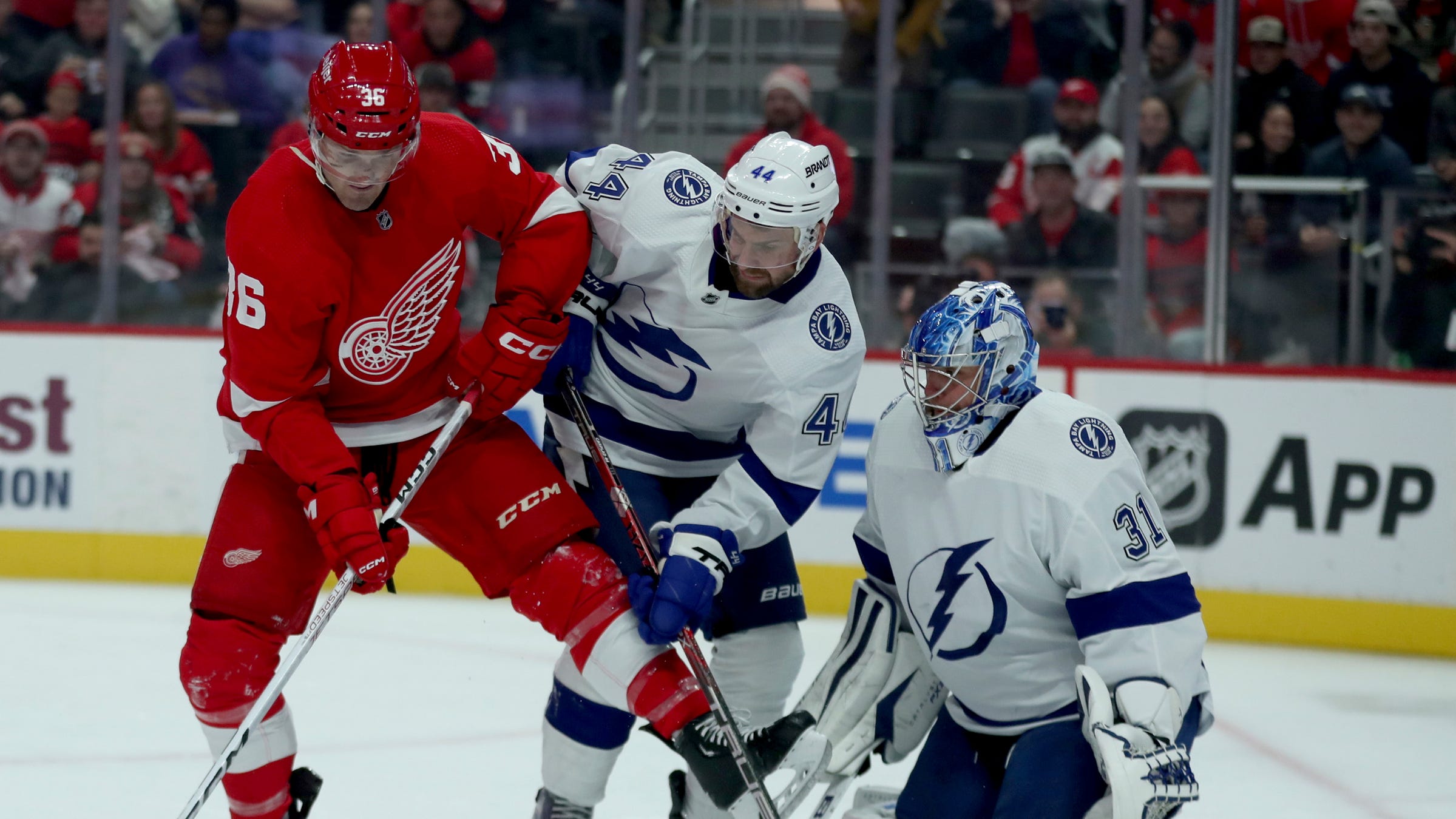  Detroit Red Wings game time vs. Tampa Bay Lightning moved because of Lions playoffs 