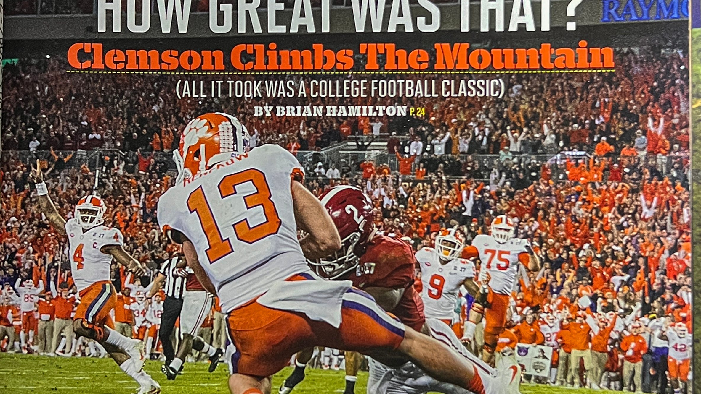  Remembering Sports Illustrated's iconic Clemson covers through the years 