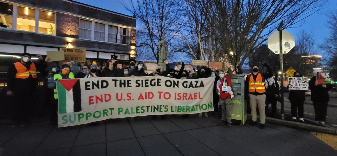  Tacoma city council meeting disrupted for Palestine! 
