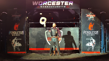  Joao Paulo Fernandes wins Round 1 of sold-out PBR Pendleton Whisky Velocity Tour event in Worcester, Massachusetts 