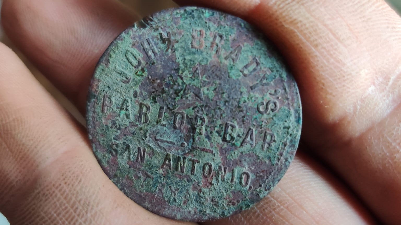  Texas man finds century-old IOU coin from pre-Prohibition bar 