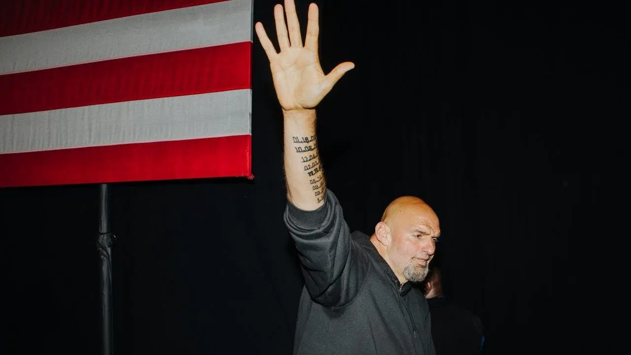   
																Fetterman only has done four nationally televised interviews since May stroke 
															 