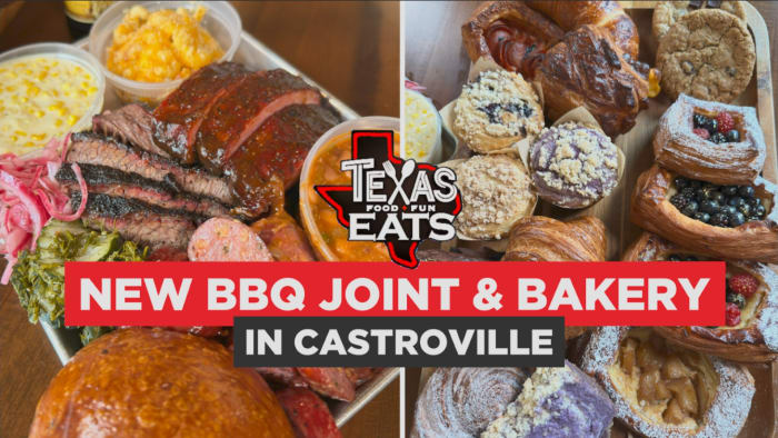  Texas Eats: New BBQ Joint and Bakery in Castroville, Gelato Nachos & Wood-fired Burgers! 