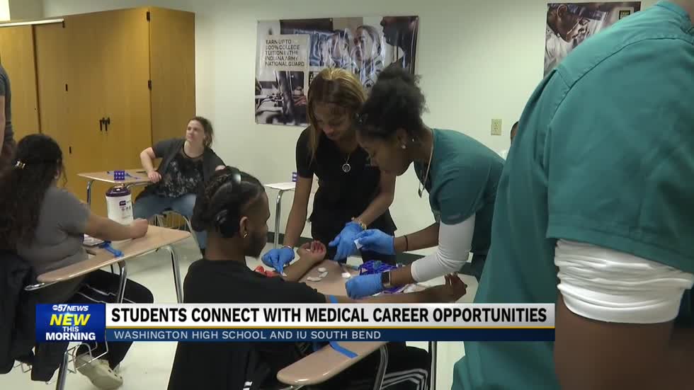  Washington High School partners with IU South Bend, expanding students medical career exploration opportunities 