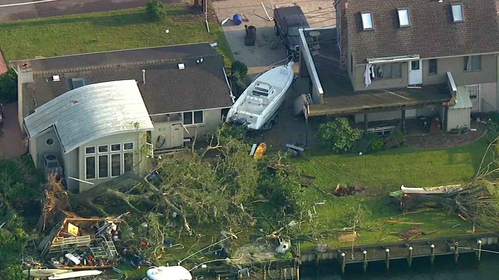   
																Homes wrecked as Long Beach Island bears brunt of storm; 4 tornados confirmed in NJ 
															 