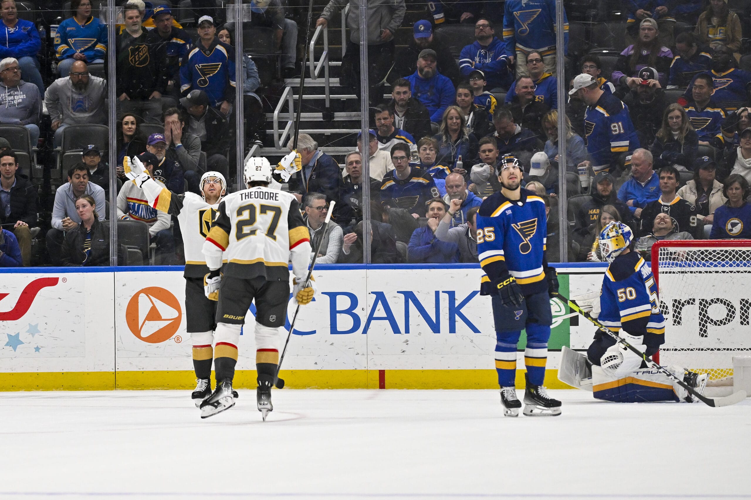 Golden Knights Beat St. Louis Blues 2-1 in Overtime Win 
