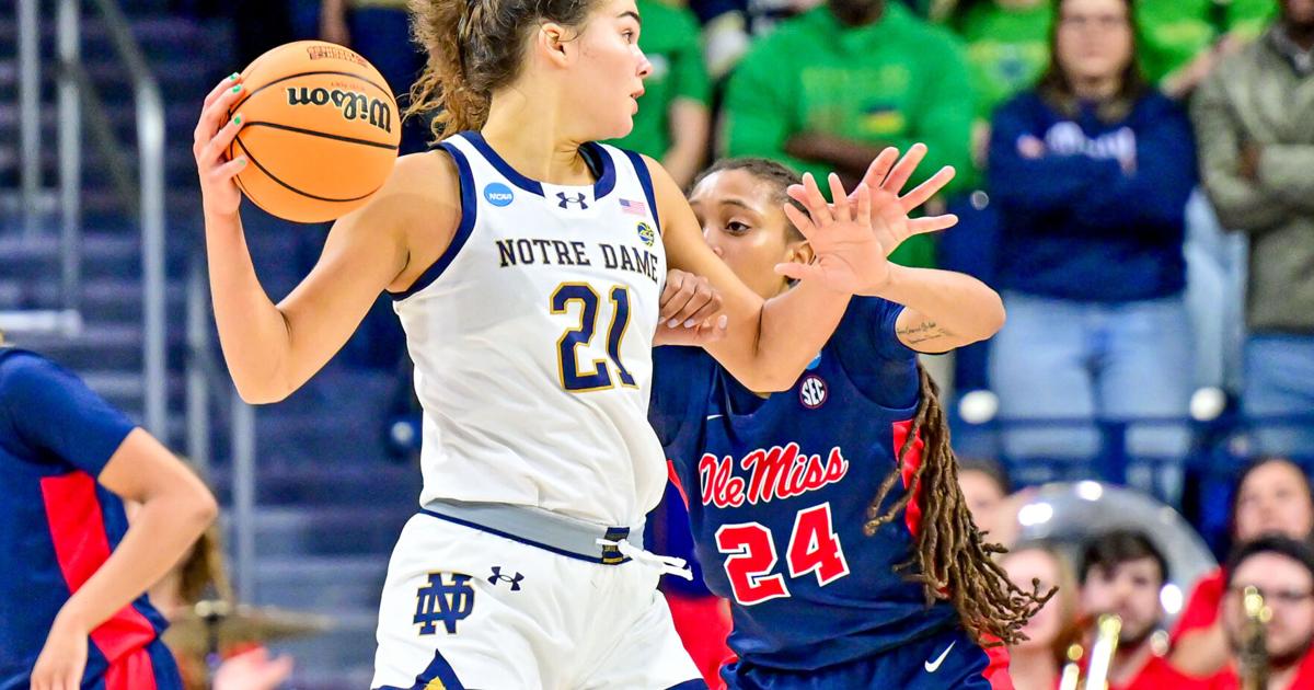  No. 2 Notre Dame women beat No. 7 Ole Miss, move to Sweet 16 