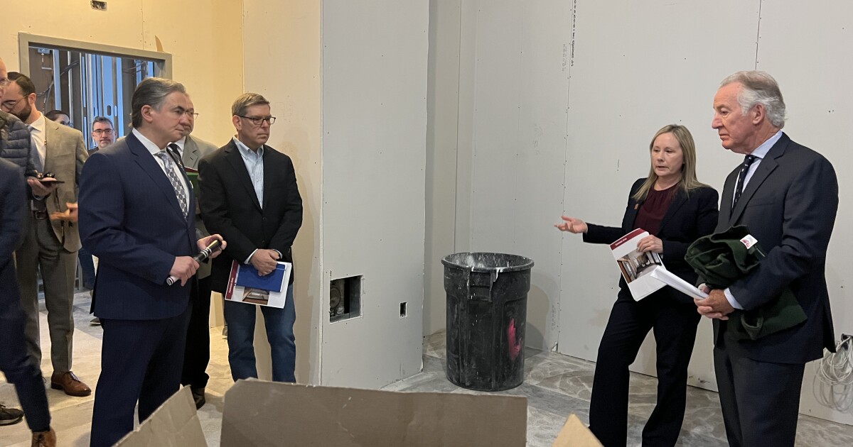  Officials tour cybersecurity center under construction at Springfield Union Station 