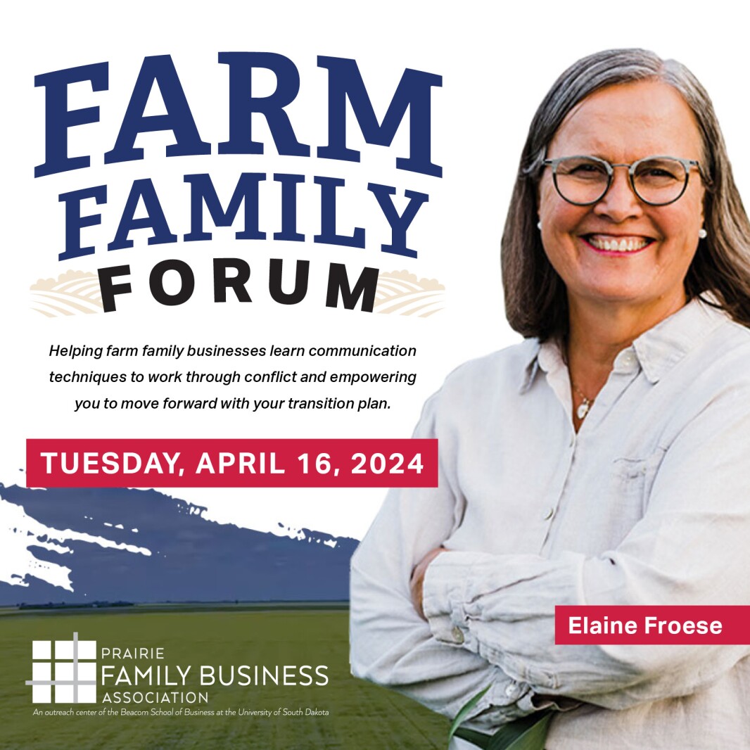  Farm Family Forum to meet in Sioux Falls this month 