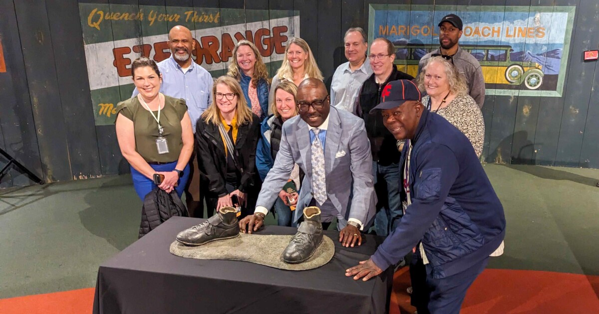  Cleats from defaced Jackie Robinson statue get new home in Kansas City baseball museum 