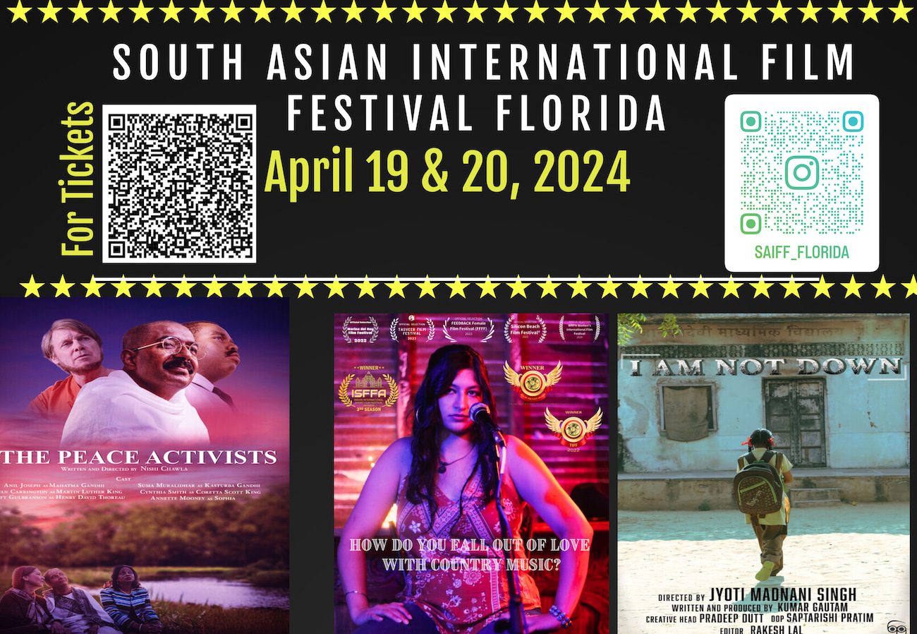  South Asian International Film Festival Florida on April 19-20 
