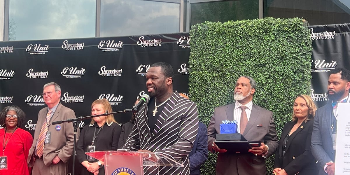  50 Cent visits Shreveport to officially launch G-Unit Studios 