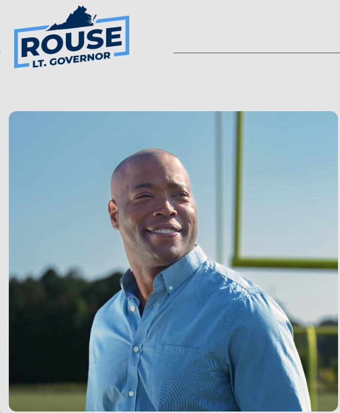 BREAKING: VA State Senator Aaron Rouse (D-Virginia Beach) announces candidacy for Lt. Governor 