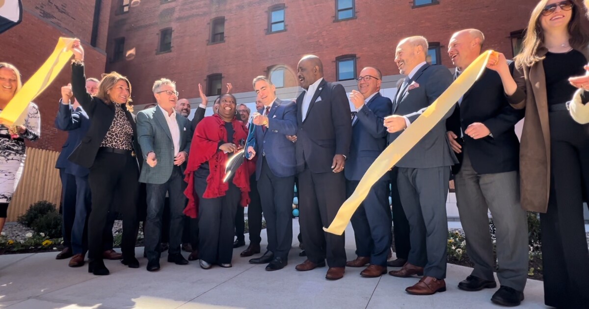  Ribbon cut on 31 Elm Street apartments in Springfield in historic Court Square 
