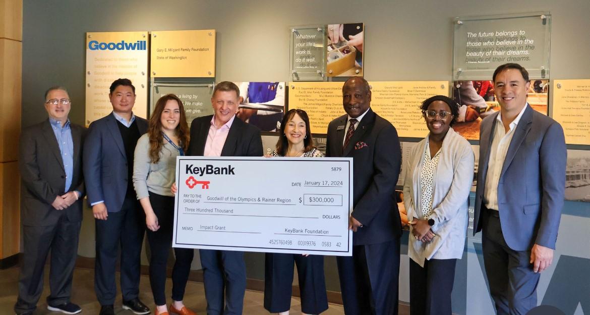  Goodwill of the Olympics and Rainier Region Receives $300,000 Grant From KeyBank for Clean Energy Initiative 