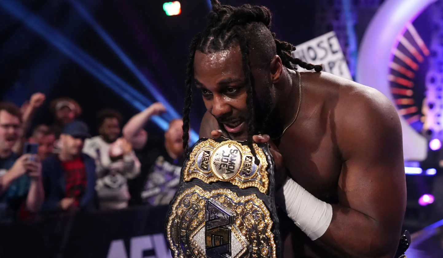  Swerve Strickland Becomes First Ever Black Champion In AEW Wrestling 