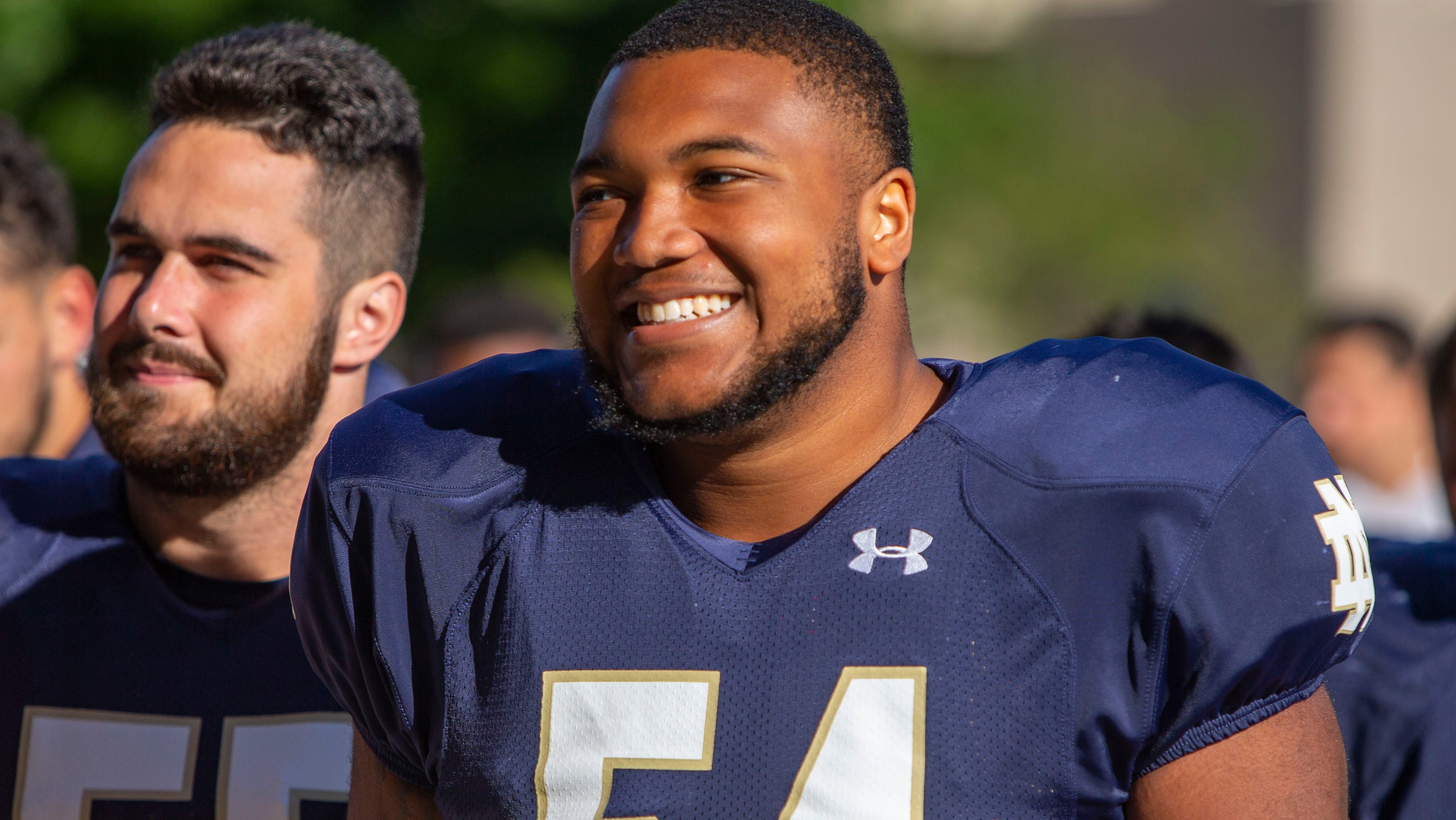  Photo gallery: Notre Dame NFL Draft prospect Blake Fisher, an offensive tackle 