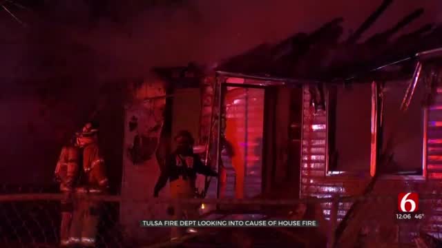   
																Tulsa Firefighters Investigate Cause Of Overnight Fire At Vacant Home 
															 