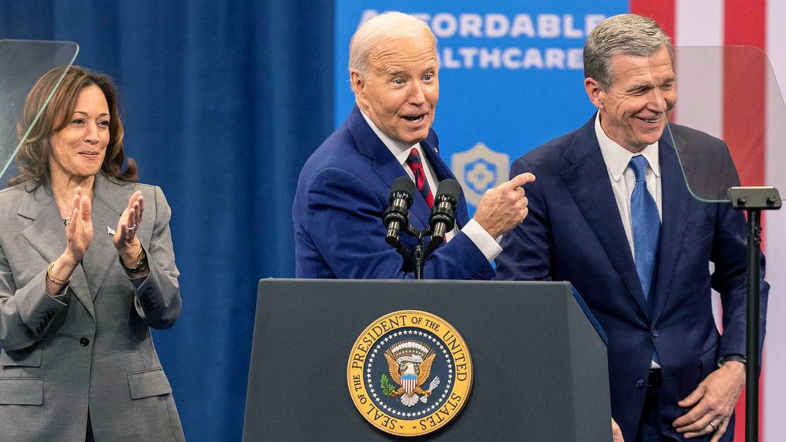  Biden returns to North Carolina, visiting the city where Trump was forced to cancel 