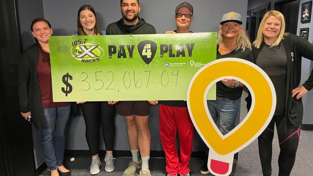  'Pay 4 Play' on WQXA 105.7 THE X raises over $352,000 for Children's Hospital 