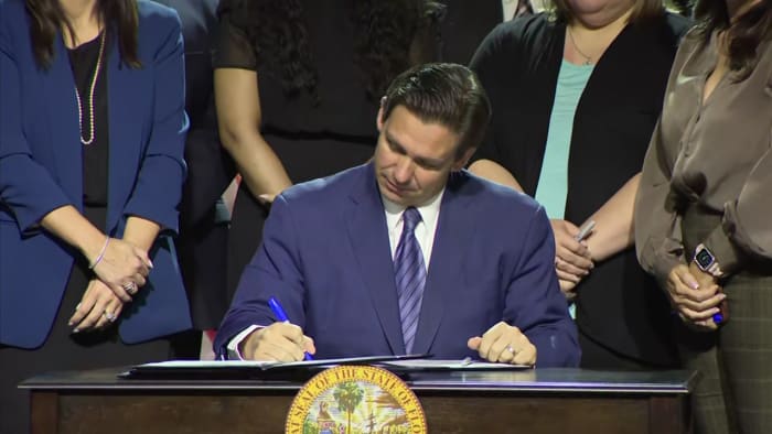   
																Florida Gov. Ron DeSantis receives 20 more bills. They could soon be law 
															 