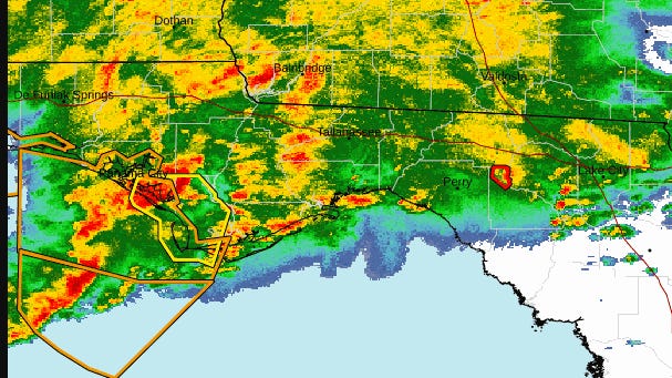  Watch radar as storms with threat of tornadoes move through Tallahassee, Florida Panhandle 