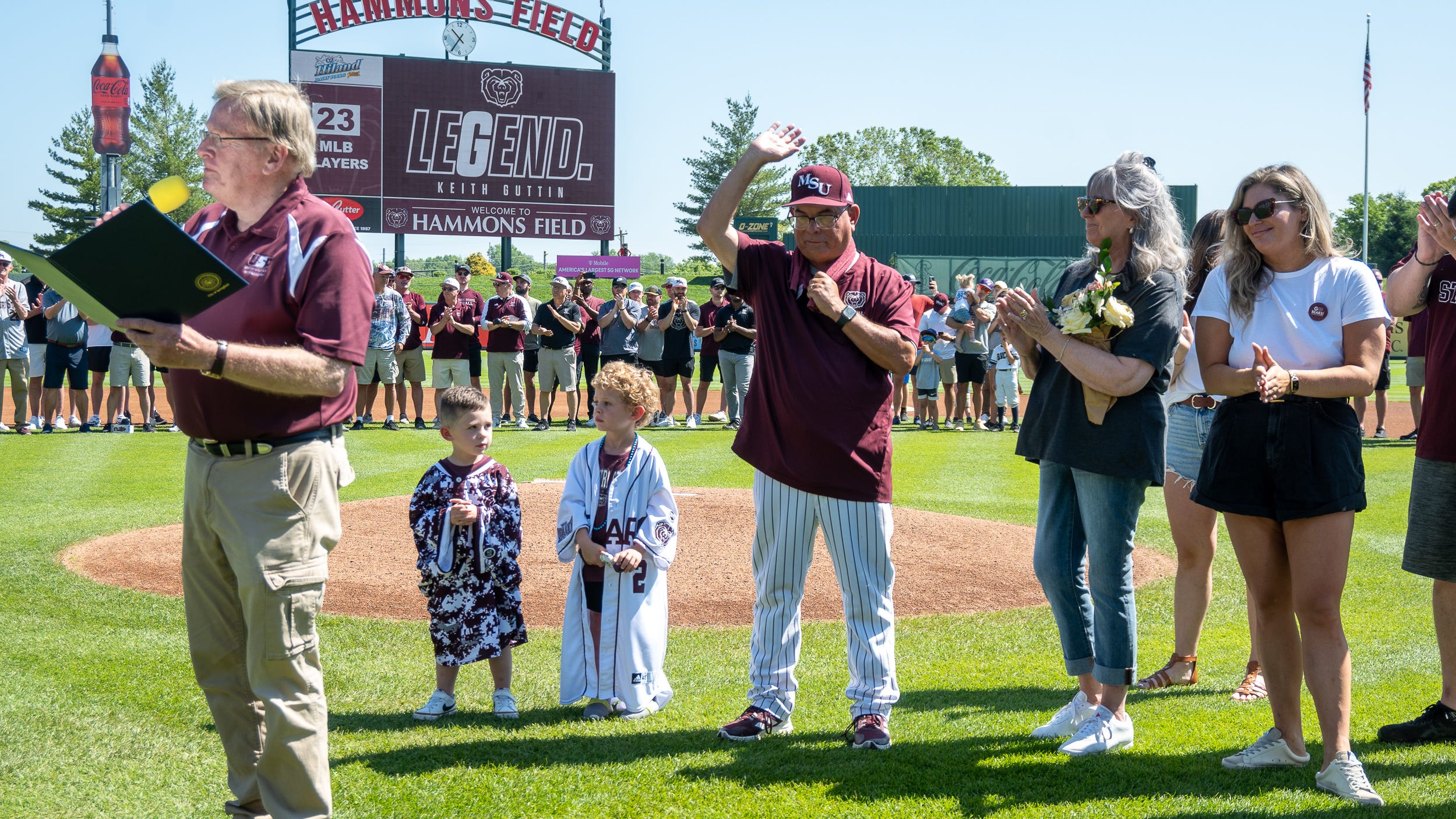   
																Scenes from Keith Guttin's final home game ast Missouri State head baseball coach 
															 
