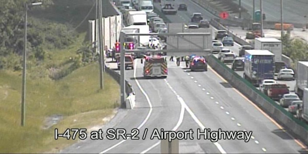  I-475N at Airport Hwy reopened after 6-vehicle crash 