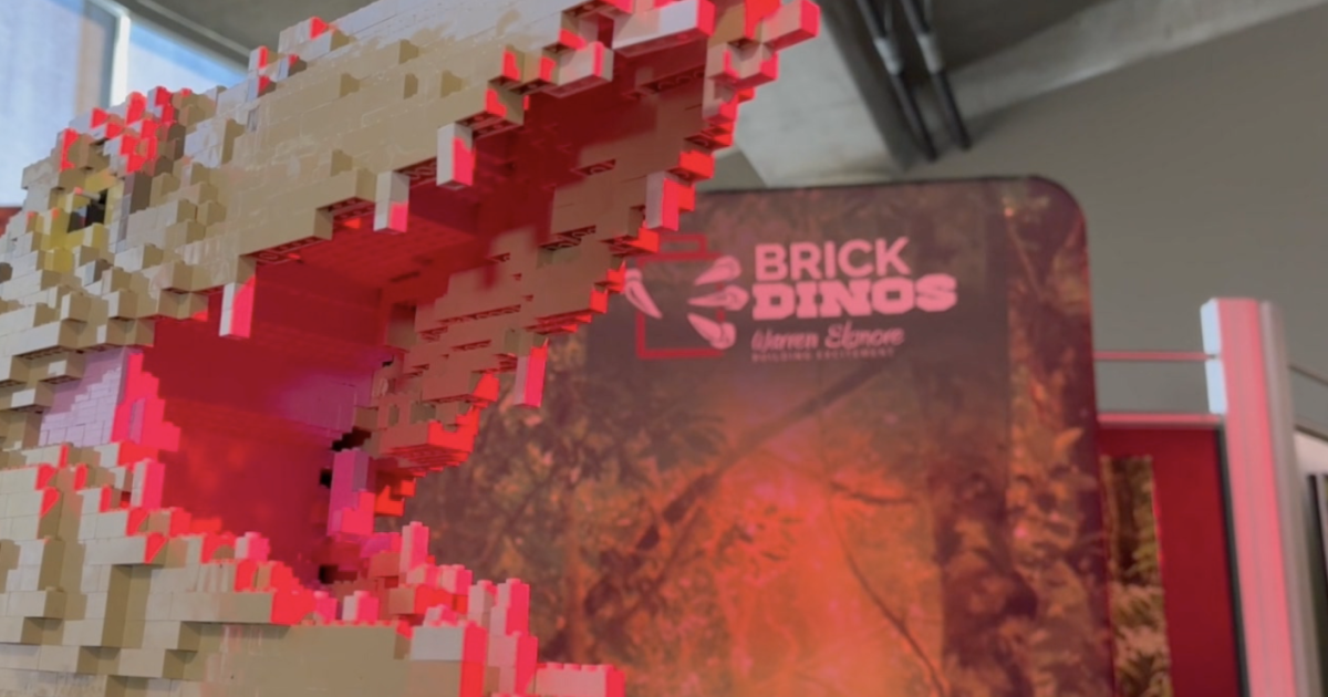  'Brick Dinos' at Tampa's MOSI is a Jurassic-themed Lego exhibit by a Scottish artist 