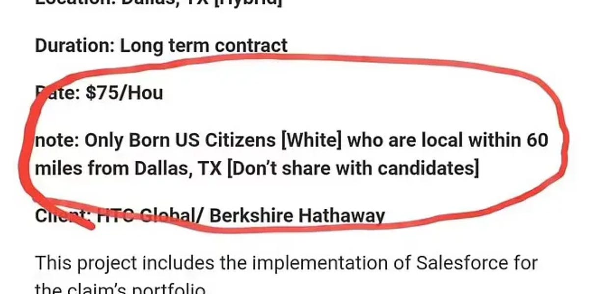  Tech Firm That Posted 'Whites Only' Job Listing Is Now Paying For It 