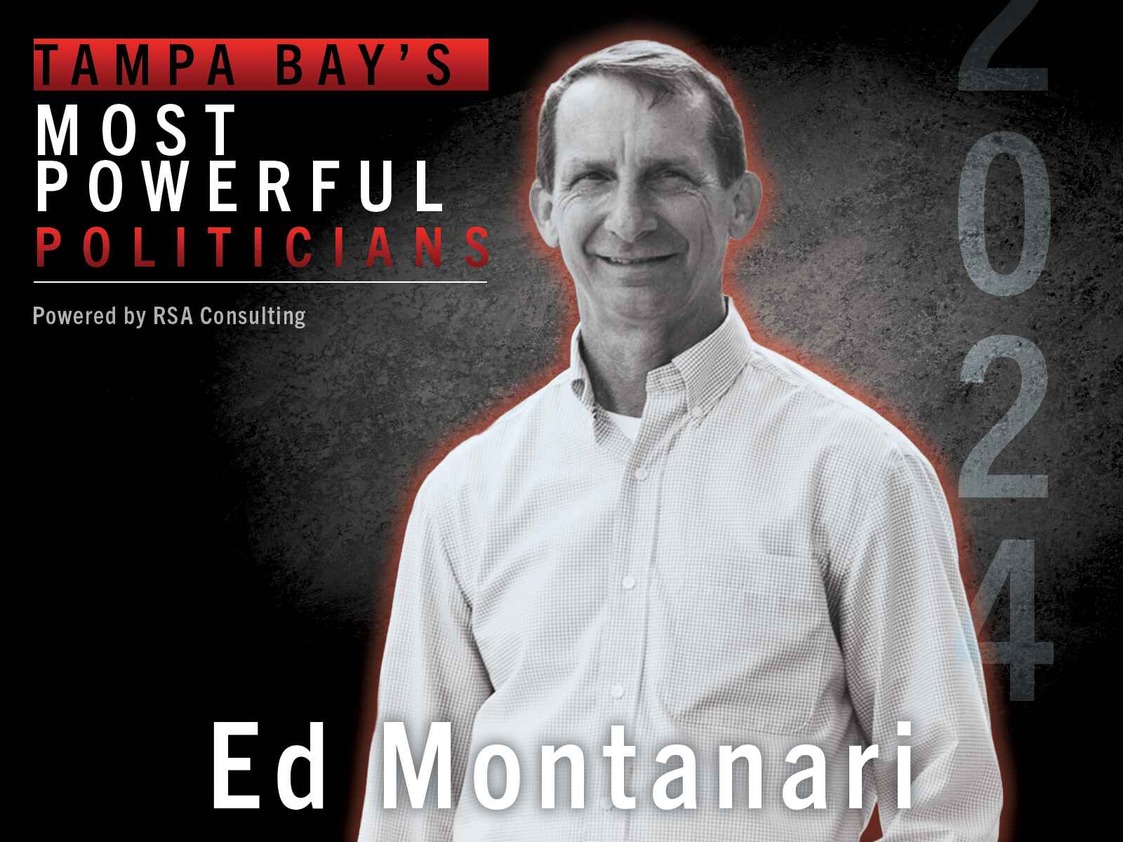  No. 16 on the list of Tampa Bay’s Most Powerful Politicians: Ed Montanari 