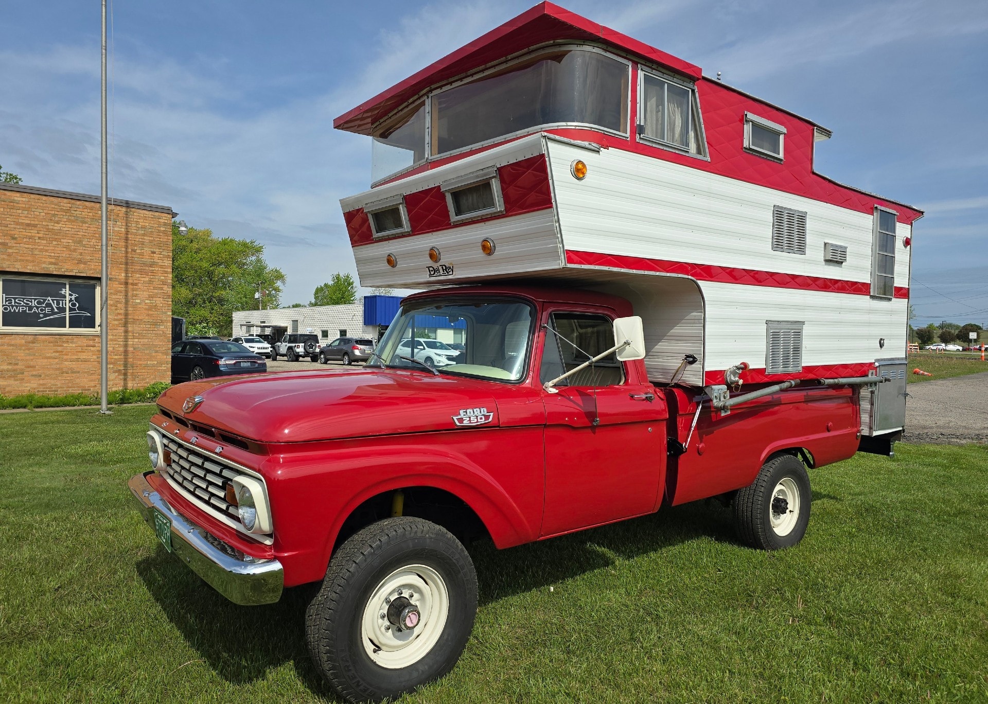  Custom '63 Ford F100's Now Married to a Del Rey Sky Lounge Camper, Sports 460 V8 