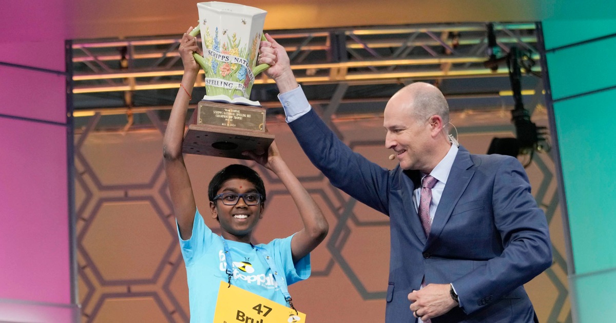  12-year-old who won the Scripps National Spelling Bee in a dramatic 'spell-off' plans to donate his winnings 