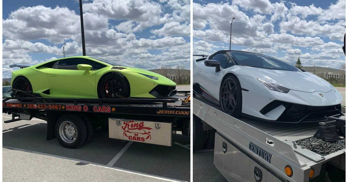  Two Colorado Men Busted Trying To Smuggle Lamborghinis Through Wyoming 