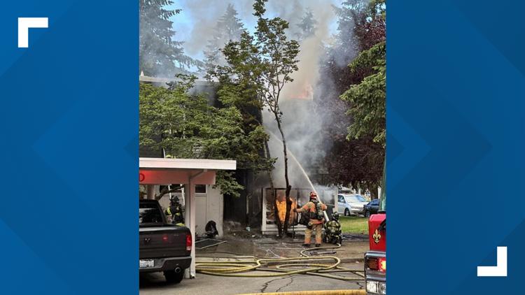  Federal Way apartment fire leaves dog dead, one hospitalized and multiple people displaced 