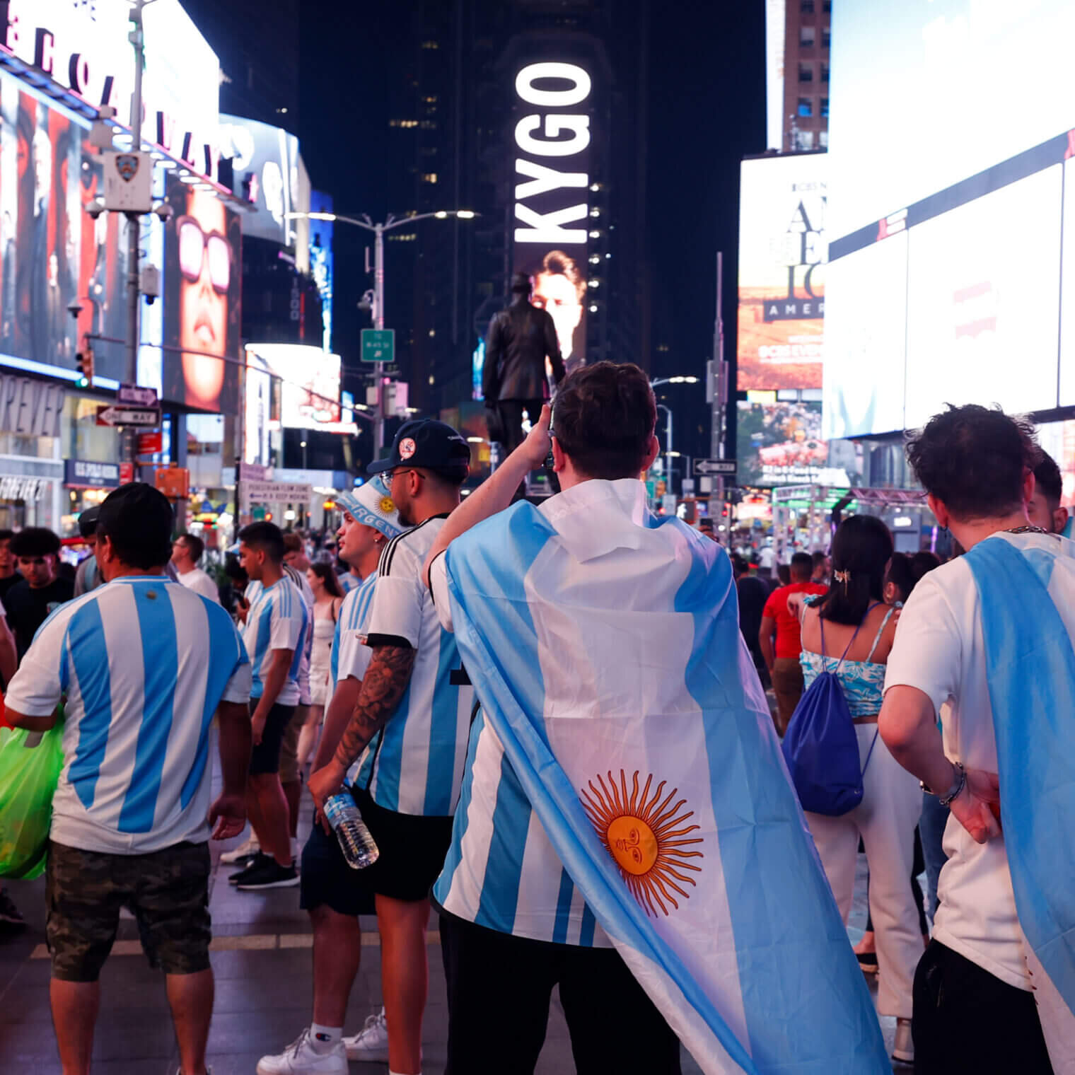  The Day Argentina Soccer Fans Turned Times Square Blue 