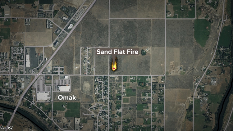  Evacuations dropped for brush fire in Omak 