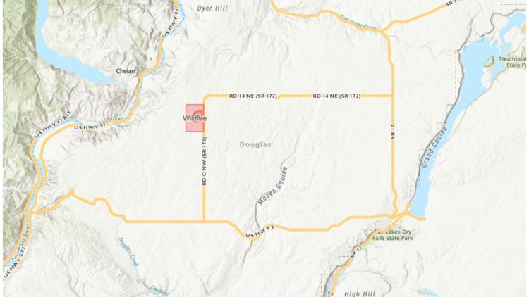  Wildfire in Douglas County grows to more than 1,000 acres, evacuations in place 