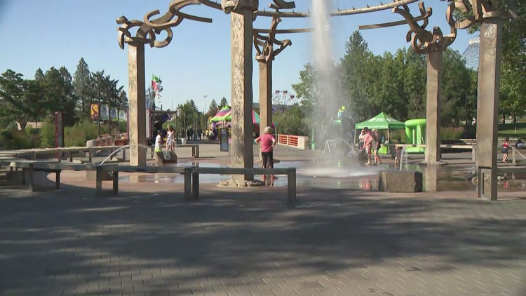  How people are beating the heat in downtown Spokane 