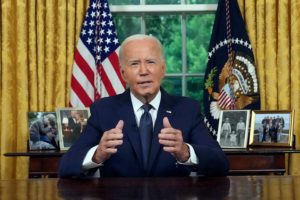  Biden makes a case for his legacy — and for Harris to continue it — in his Oval Office address 