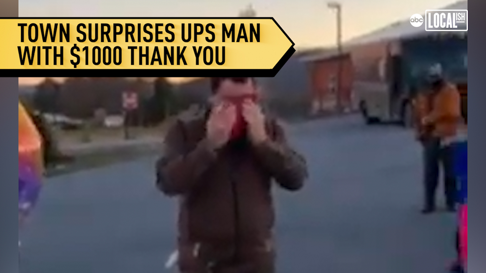  Town Surprises UPS Man with Huge Thank You Gift 