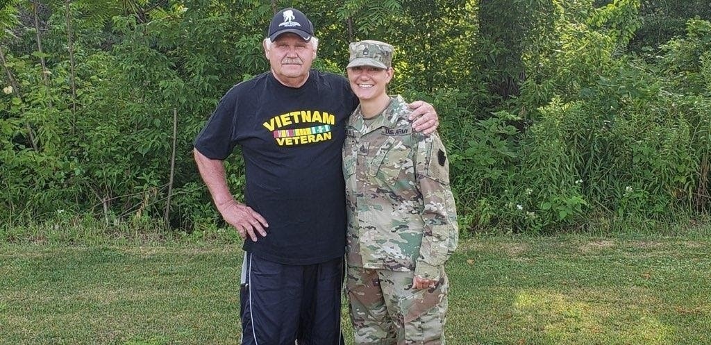  Vietnam vet's daughter connects with him through Army service 