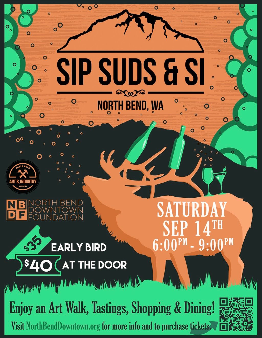  Celebrate businesses, live music, art and tastings with the return of Sip Suds and Si in North Bend 