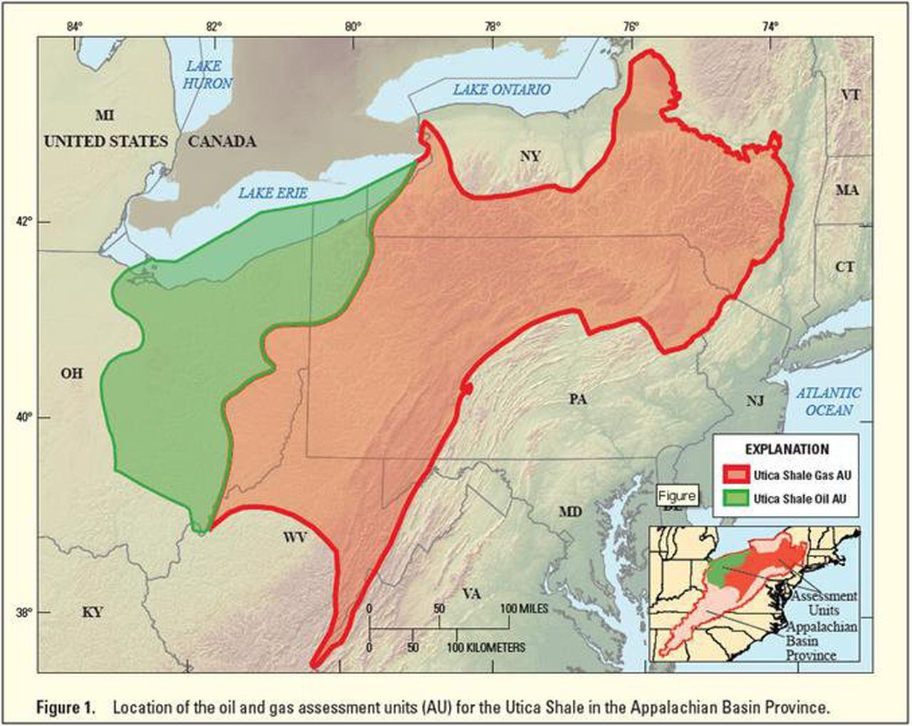   
																Utica shale, below the Marcellus, contains large gas, oil reserves, study shows 
															 
