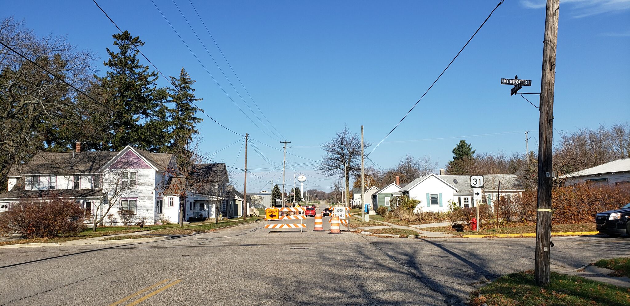  Portions of 2 Manistee streets closed for road work 