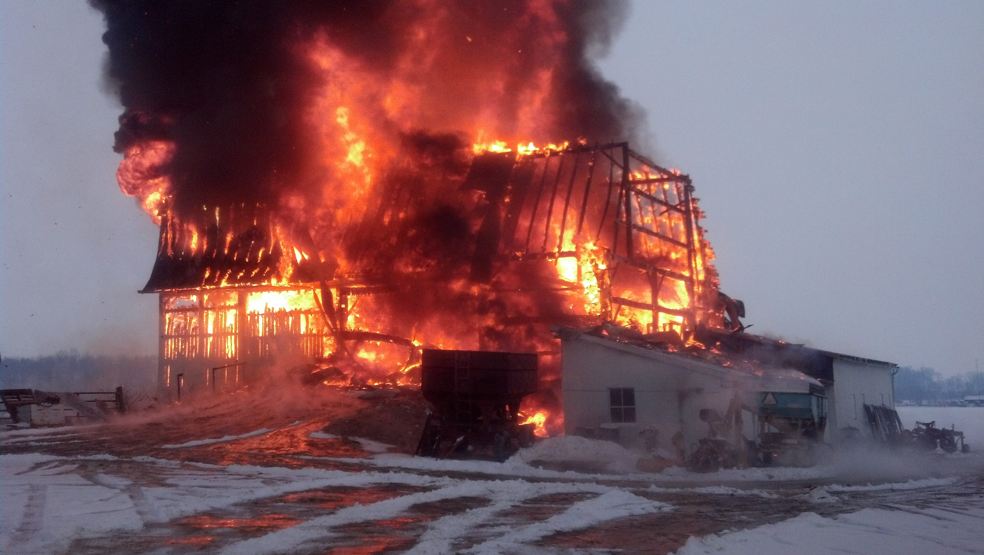  Fire destroys Wayne County barn, cattle and equipment 